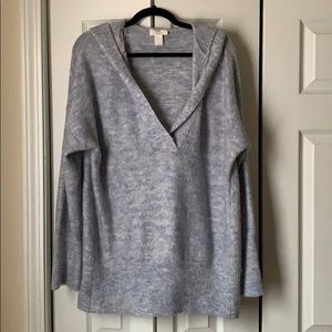 Sky Blue Loft hooded sweater.